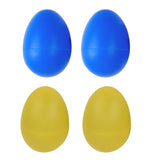 Maxbell 2 Pieces Plastic Percussion Musical Instrument Egg Maracas Shakers Blue