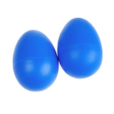 Maxbell 2 Pieces Plastic Percussion Musical Instrument Egg Maracas Shakers Blue