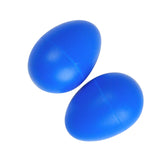 Maxbell 2 Pieces Plastic Percussion Musical Instrument Egg Maracas Shakers Blue