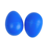 Maxbell 2 Pieces Plastic Percussion Musical Instrument Egg Maracas Shakers Blue