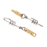 Maxbell 2Pcs Heavy Duty Fishing Ball Bearing Swivels Big Game Quick Change Corkscrew Swivels with Swirl Connector Carp Fishing Tackle