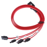 Maxbell Mini SAS (SFF-8087) to 4 SATA Adapter Drive Cable Forward Breakout Cables