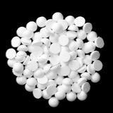 Maxbell 100 Pieces 20mm White Modelling Craft Solid Polystyrene Foam Balls Hemispheres