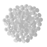 Maxbell 100 Pieces 20mm White Modelling Craft Solid Polystyrene Foam Balls Hemispheres