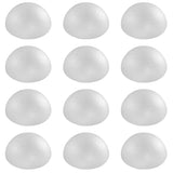 Maxbell 100 Pieces 20mm White Modelling Craft Solid Polystyrene Foam Balls Hemispheres