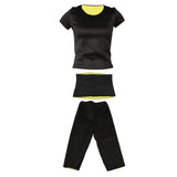 Maxbell Women Fashionable Neoprene Shapewear Calorie Off Fat Burner Shirt For Gym Fitness Exercise Black XXXL