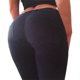 Maxbell Women Fashionable Breathable Stretchable Elastic Pencil Pants Trousers Leggings Jeggings Black M