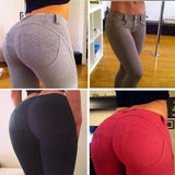 Maxbell Women Fashionable Breathable Stretchable Elastic Pencil Pants Trousers Leggings Jeggings Black M