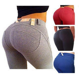 Maxbell Women Fashionable Breathable Stretchable Elastic Pencil Pants Trousers Leggings Jeggings Gray S