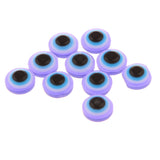 Maxbell 100 Pieces 8mm Dolls Safety Eyes Plastic Eyeball for Bear Animal Puppet Toy Doll Crafts Mask Halloween Prop Blue