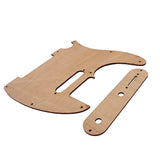 Maxbell Durable Flower Pattern Maple Guitar Pickguard Anti-scratch Plate for TEL Electric Guitar Replacement Accessory