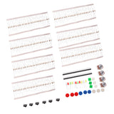 Maxbell Electronics Parts Component Kit - Arduino Compatible Buttons Switches LEDs