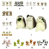 Maxbell 3 pieces Micro Landscape Decorations Mini Resin Animal Garden DIY Hedgehog