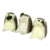 Maxbell 3 pieces Micro Landscape Decorations Mini Resin Animal Garden DIY Hedgehog