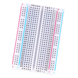 Maxbell 1 Piece 400 Plug-in Solderless Bread Board, 400 Tie-Points, 4 Power Rails, 3.3 x 2.2 x 0.3inch ( 8.5 x 5.5 x 0.9cm )