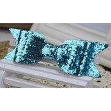 Maxbell Baby Girls Women Fashionable Bow Hair Clip Glitter Headwear Decor Hair Ornaments Blue