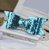 Maxbell Baby Girls Women Fashionable Bow Hair Clip Glitter Headwear Decor Hair Ornaments Blue