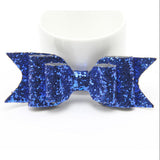 Maxbell Baby Girls Women Fashionable Bow Hair Clip Glitter Headwear Decor Hair Ornaments Royal Blue