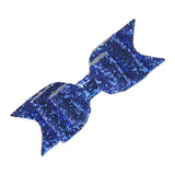 Maxbell Baby Girls Women Fashionable Bow Hair Clip Glitter Headwear Decor Hair Ornaments Royal Blue