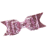 Maxbell Baby Girls Women Fashionable Bow Hair Clip Glitter Headwear Decor Hair Ornaments Pink