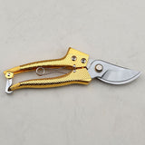 Maxbell Easy Simple Use Hand Garden Pruning Picking Shears Cutter Gardening Plant Scissors Branch Pruner Snip Tool Golden