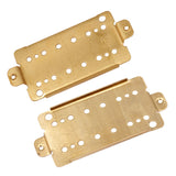 Maxbell 2Pc Humbucker Pickup Baseplate Brass for Electric Guitar Replacement 50/52mm