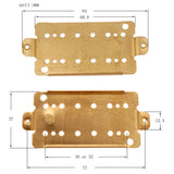 Maxbell 2Pc Humbucker Pickup Baseplate Brass for Electric Guitar Replacement 50/52mm