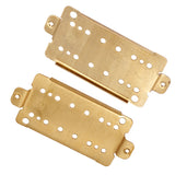 Maxbell 2Pc Humbucker Pickup Baseplate Brass for Electric Guitar Replacement 50/52mm