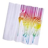 Maxbell Home Bathroom Bedroom Door Window Use Extra Long Fabric Bath Shower Zebra Print Pattern Curtain With 12 Hooks #1