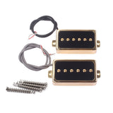 Maxbell 2 Pieces Plastic Alnico 5 Soapbar Pickup for Electric Guitar Replacement Parts Neck/Bridge Golden