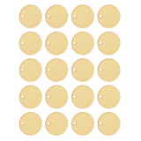 Maxbell Pack of 20PCS Alloy Round Pieces With Hole For Jewelry Necklace Earrings Jewelry Bracelet Making Craft Projects DIY Gold