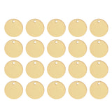 Maxbell Pack of 20PCS Alloy Round Pieces With Hole For Jewelry Necklace Earrings Jewelry Bracelet Making Craft Projects DIY Gold