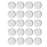 Maxbell Pack of 20PCS Alloy Round Pieces With Hole For Jewelry Necklace Earrings Jewelry Bracelet Making Craft Projects DIY Silver