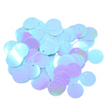 Maxbell Pack of 130PCS Shiny Round Loose Sequins Paillettes Sewing Craft Jewelry Making Costume DIY Home Decor Ornaments 16mm Blue