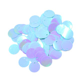 Maxbell Pack of 130PCS Shiny Round Loose Sequins Paillettes Sewing Craft Jewelry Making Costume DIY Home Decor Ornaments 16mm Blue