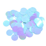 Maxbell Pack of 130PCS Shiny Round Loose Sequins Paillettes Sewing Craft Jewelry Making Costume DIY Home Decor Ornaments 16mm Blue