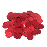 Maxbell Pack of 130PCS Shiny Round Loose Sequins Paillettes Sewing Craft Jewelry Making Costume DIY Home Decor Ornaments 16mm Red