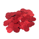 Maxbell Pack of 130PCS Shiny Round Loose Sequins Paillettes Sewing Craft Jewelry Making Costume DIY Home Decor Ornaments 16mm Red