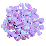 Maxbell 15mm Shiny Loose Sequins Sewing Paillette DIY Jewelry Bracelet Earrings Necklace DIY Wedding Craft Pack of 180PCS Purple