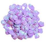 Maxbell 15mm Shiny Loose Sequins Sewing Paillette DIY Jewelry Bracelet Earrings Necklace DIY Wedding Craft Pack of 180PCS Purple