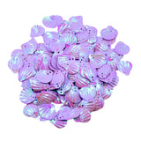 Maxbell 15mm Shiny Loose Sequins Sewing Paillette DIY Jewelry Bracelet Earrings Necklace DIY Wedding Craft Pack of 180PCS Purple