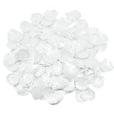 Maxbell 15mm Shiny Loose Sequins Sewing Paillette DIY Jewelry Bracelet Earrings Necklace DIY Wedding Craft Pack of 180PCS White