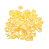 Maxbell 15mm Shiny Loose Sequins Sewing Paillette DIY Jewelry Bracelet Earrings Necklace DIY Wedding Craft Pack of 180PCS Yellow