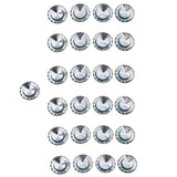 Maxbell 15mm Shiny Loose Sequins Sewing Paillette DIY Jewelry Bracelet Earrings Necklace DIY Wedding Craft Pack of 180PCS Silver