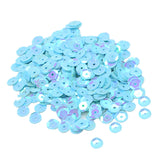 Maxbell 7mm Round Cupped Loose Sequins Sewing Craft Hat Wedding Dress Costume DIY Embellishment Pack of 400PCS Blue