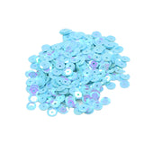 Maxbell 7mm Round Cupped Loose Sequins Sewing Craft Hat Wedding Dress Costume DIY Embellishment Pack of 400PCS Blue