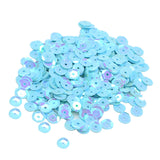 Maxbell 7mm Round Cupped Loose Sequins Sewing Craft Hat Wedding Dress Costume DIY Embellishment Pack of 400PCS Blue