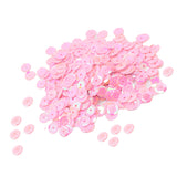 Maxbell 7mm Round Cupped Loose Sequins Sewing Craft Hat Wedding Dress Costume DIY Embellishment Pack of 400PCS Pink