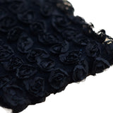 Maxbell 3 Yard 6-Rows Rose Flower Chiffon Sewing Lace Trim Fabric Craft Projects Hat Clothes Decor Wedding Party DIY Black