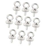 Maxbell 10x 925 Sterling Silver Pearl Bail Eye Pin Pendants DIY Jewelry Findings 4mm